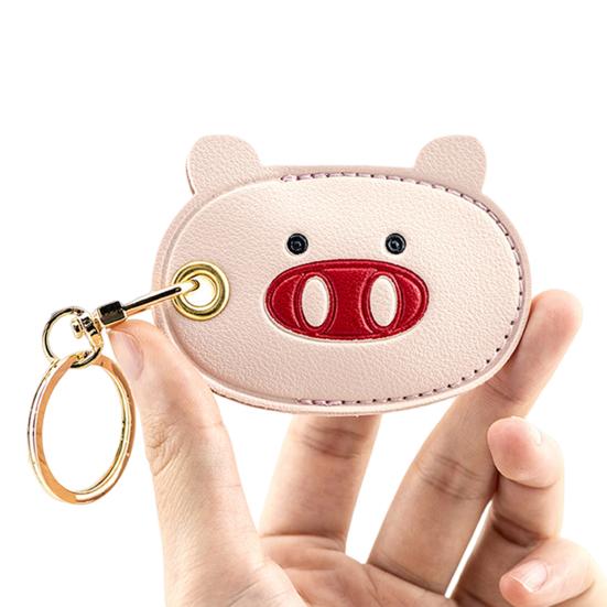 Cat Paw Shaped Pet Hair Keychain Faux Leather Pet Fur Souvenir Handmade Key Holder Pet Memorial Gift