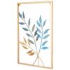 Metal Leaf Wall Hanging Decor | Nature-Inspired Leaf Design | Easy Installation (Set of 3 | Gold)