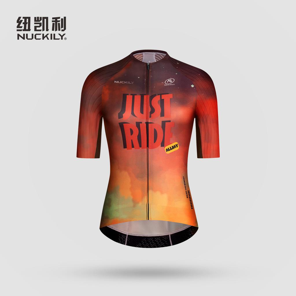 Team Edition Short Sleeve Cycling Suit Top Spring and Summer Cycling Sports Clothing Light Woven Pneumatic Breathable Quick Drying