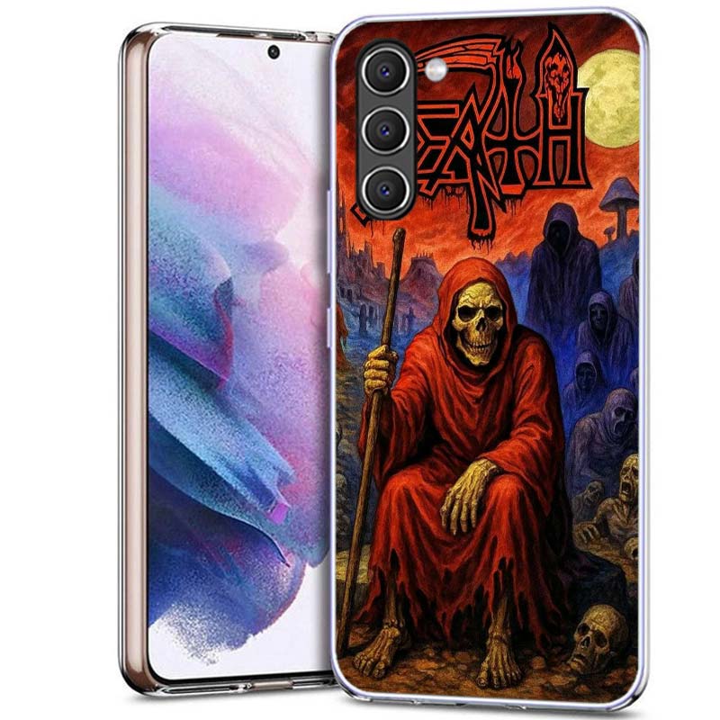 Metal Band D-Death Phone Case for Samsung A54 A14 A24 A34 A17 A37 A57 A55 A35 A25 A15 A13 A23 A33 A53 A07 A05S A04S A03 A73 Gala