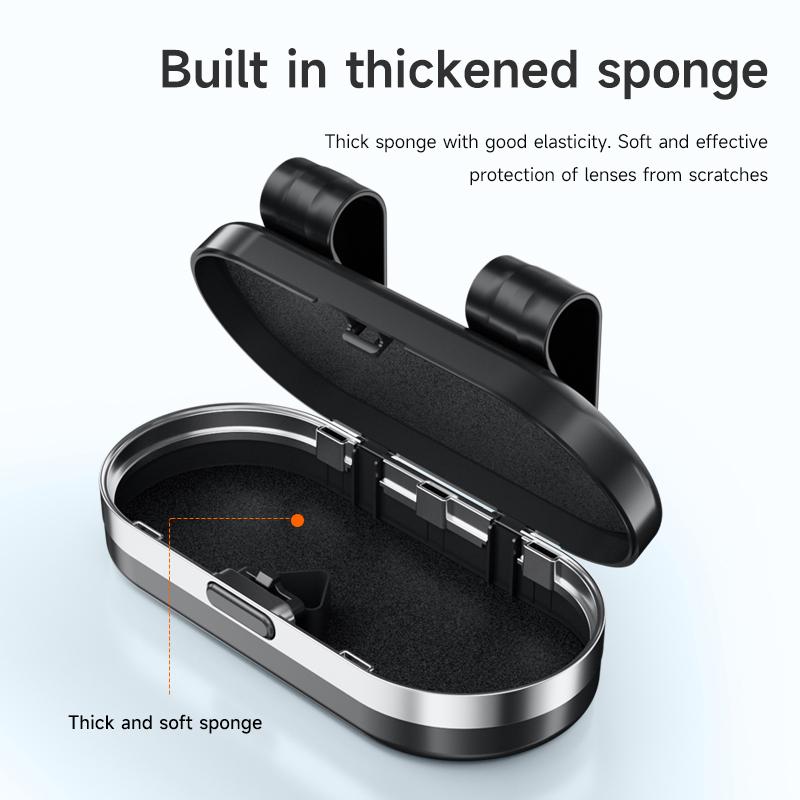 For Jeep Renegade Gladiator Grand Cherokee Compass Patriot Willys Liberty Car Visor Sunglasses Car Glasses Case Glasses Clip Box AJR1