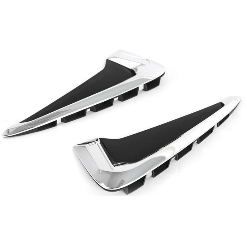 Для BMW X5 F15 2014 2015 2016 2017 Стайлинг автомобиля ABS хромированное боковое крыло крыло воздуховоды вентиляционные отверстия рамка отделка