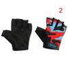 Equipment High Elastic Camouflage Child Bicycle Gloves Children's Bike Gloves Half Finger Mittens