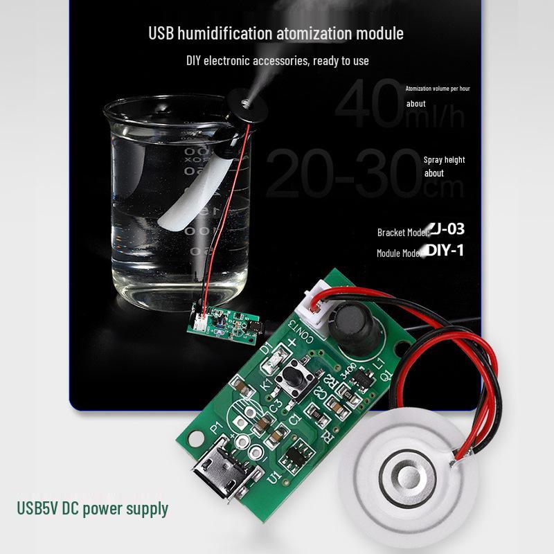 5V USB Humidifier Module: Electronic Atomizer & DIY Hatching Equipment with Integrated Circuit Driver.
