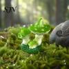 Садовые статуэтки из смолы, 2 шт., мини-фигурки грибов, миниатюрные фигурки, материалы для поделок DIY для микро-ландшафта, сказочного сада, аквариума, бонсай