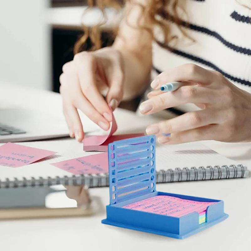 Органайзер для липких блокнотов Держатель для блокнота Органайзер для липких заметок с трафаретом Ежедневник Держатель для списка дел Для студентов Учителей Для