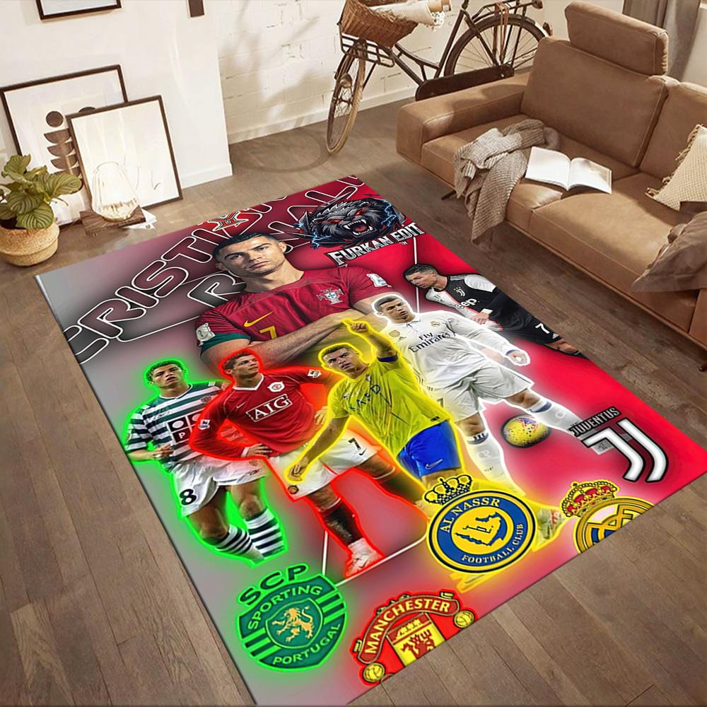 Cristiano Ronaldo Area Rug Perfect For Foyer Outdoor Kitchen Dining Room Antislip Rug Decorate Offices Gift For Festivals