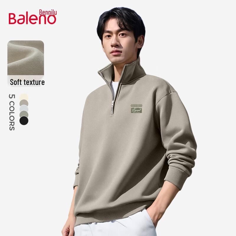 Baleno Men's Loose Fit Heavyweight Cotton Sweatshirt