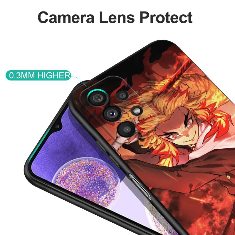 Черный чехол TPU для Xiaomi mi 11i 5G Redmi Note 11 11S 11T Pro PLUS 4G 5G Cover Rengoku Kyoujurou