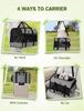 Pecute Cat Bag for Small and Small Foldable Backpack for Hospital Disaster and Includes Cat Bowl Carrier, Handbag/Shoulder Cats, Rabbits, Dogs,