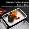 304 Stainless Steel Baking Tray Non-stick Food Grade Rectangle Dishwasher Safe Grill Serving Oven Pan Cookie Sheet Kitchen Supplies