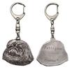 Pekingese, Pekinese, Peke - Silver-plated Key Ring with Dog, Handbag Decoration, Backpack Pendant by Brand