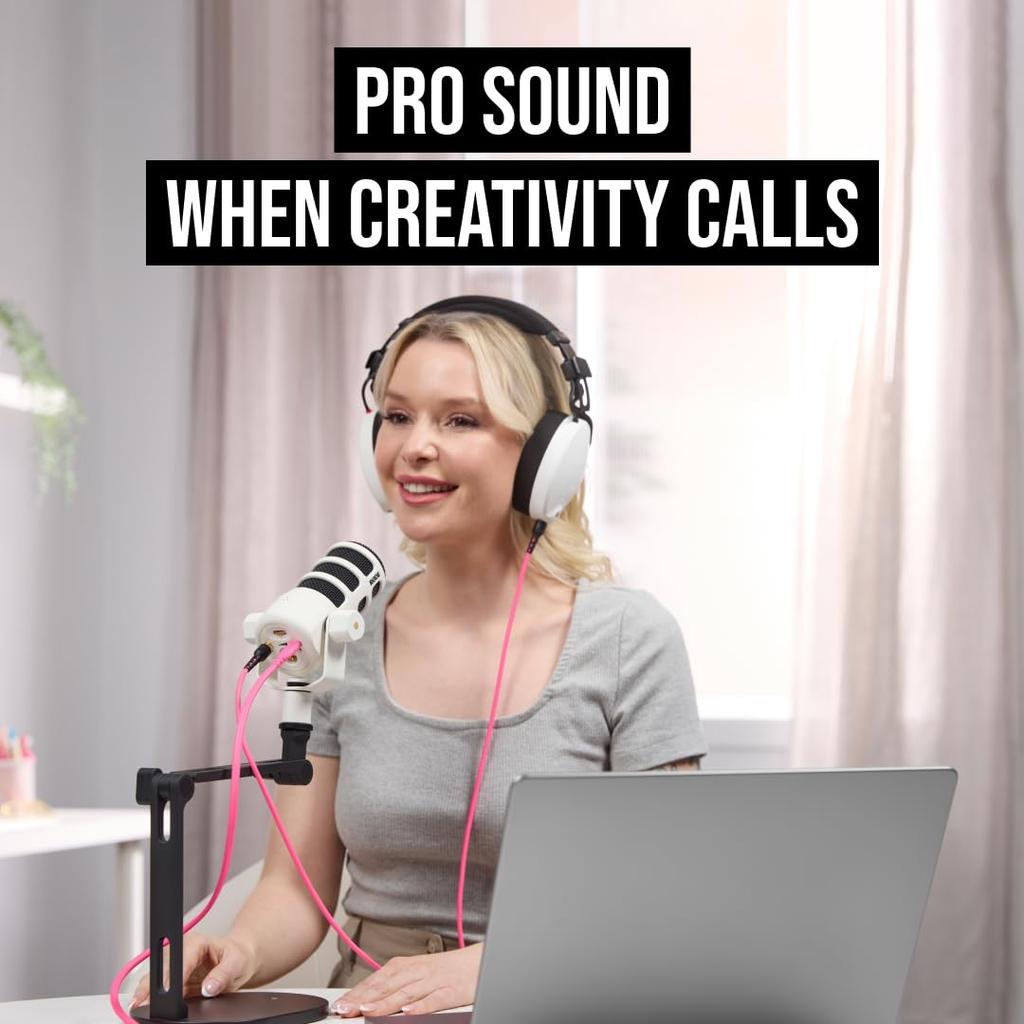 RODE Microphones Podmic USB Динамический вещательный микрофон Белый PODMICUSBW