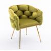 Luxurious, Modern Accent Chair, Vanity Chair with Metal Frame for Bedroom, Living Room, Dining Room