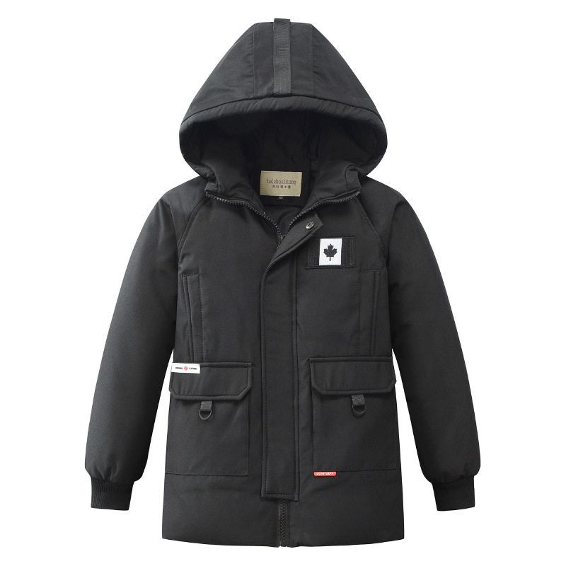 Children's Clothing Kids Boy's down Jacket Mid Length Long Length K-style Thickened Children Children's New New Arrival