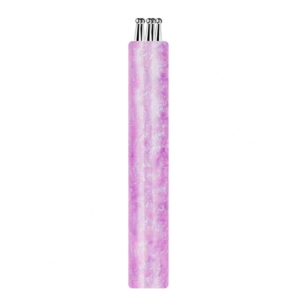 1/4Pcs Flower Nail Dotting Pen 5-Petal Flower Nail Design Ballpoint Pen with Stainless Steel Ball DIY Manicure Art Tools