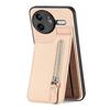 For Xiaomi Poco F7 Ultra 5G/Xiaomi Redmi K80 Pro 5G Case Leather Phone Back Cover with Zipper Card Holder Kickstand