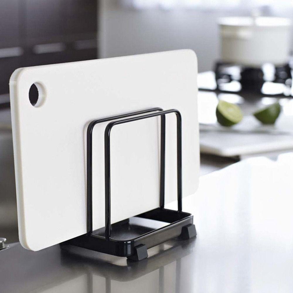 Black/White Vertical Finishing Storage Drain Tray Stainless Steels Dish Drying Shelf for Kitchen