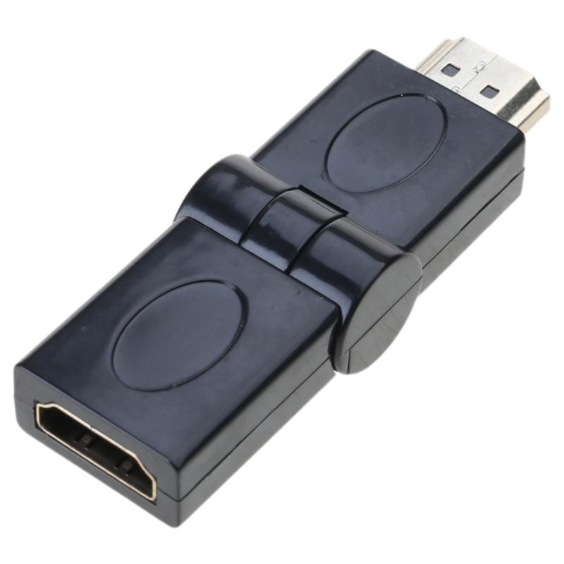 Male Female Flexible Right Angle Connector Swivel Adapter Extender 1080P (Male to Female)
