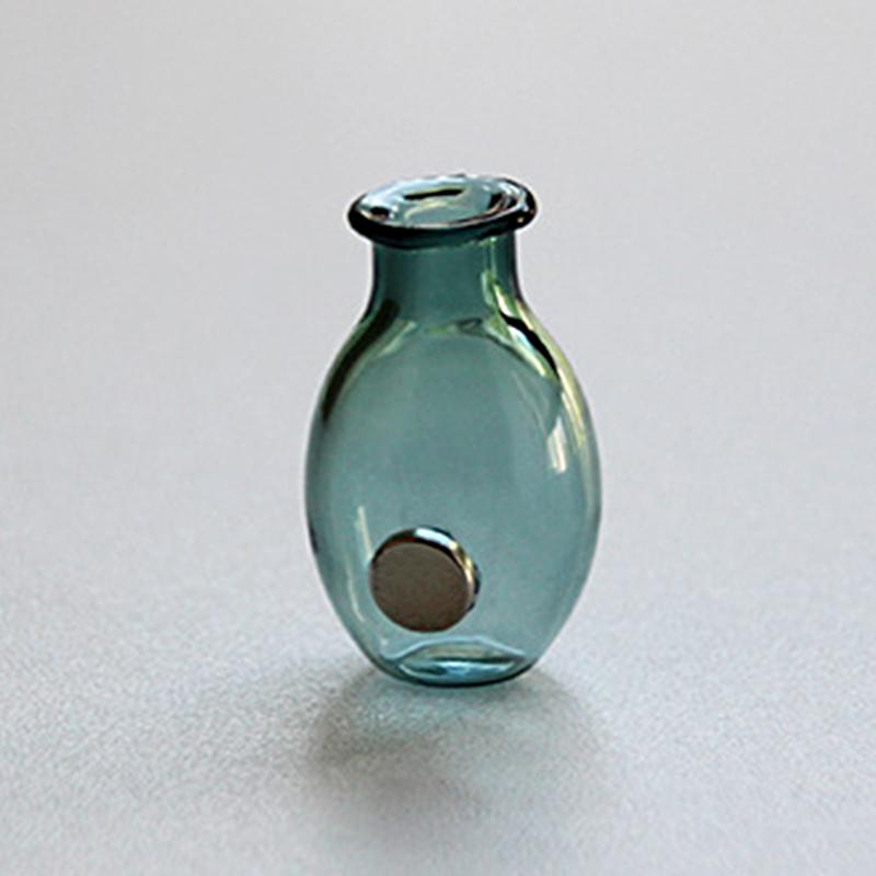 1 шт. Магнитная ваза Мини-магнит на холодильник Магнитная ваза Украшение для дома Стеклянная наклейка на холодильник 3D 28x17 мм