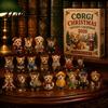 Рождественский Адвент-календарь 24 дня 2026 с мини-фигурками корги, для девочек, обратный отсчет до праздника, любителей собак, милые украшения, подарок
