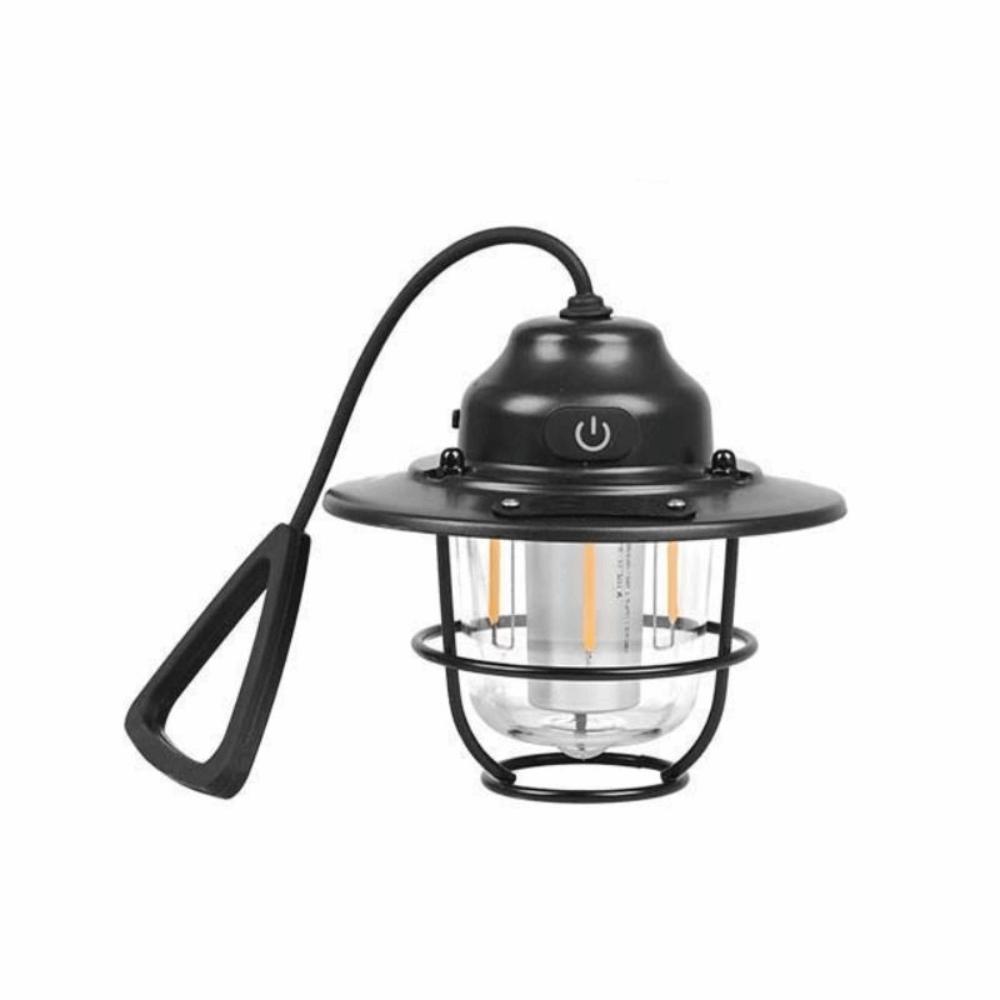 Rechargable Lantern Light Portable Retro Chandeliers Vintage Pendant Camping Lamp  Outdoor