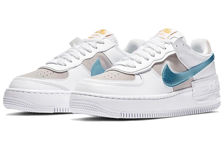 Nike Air Force 1 Low Shadow Белый Серо-синий Ледяной Женские DA4286-100