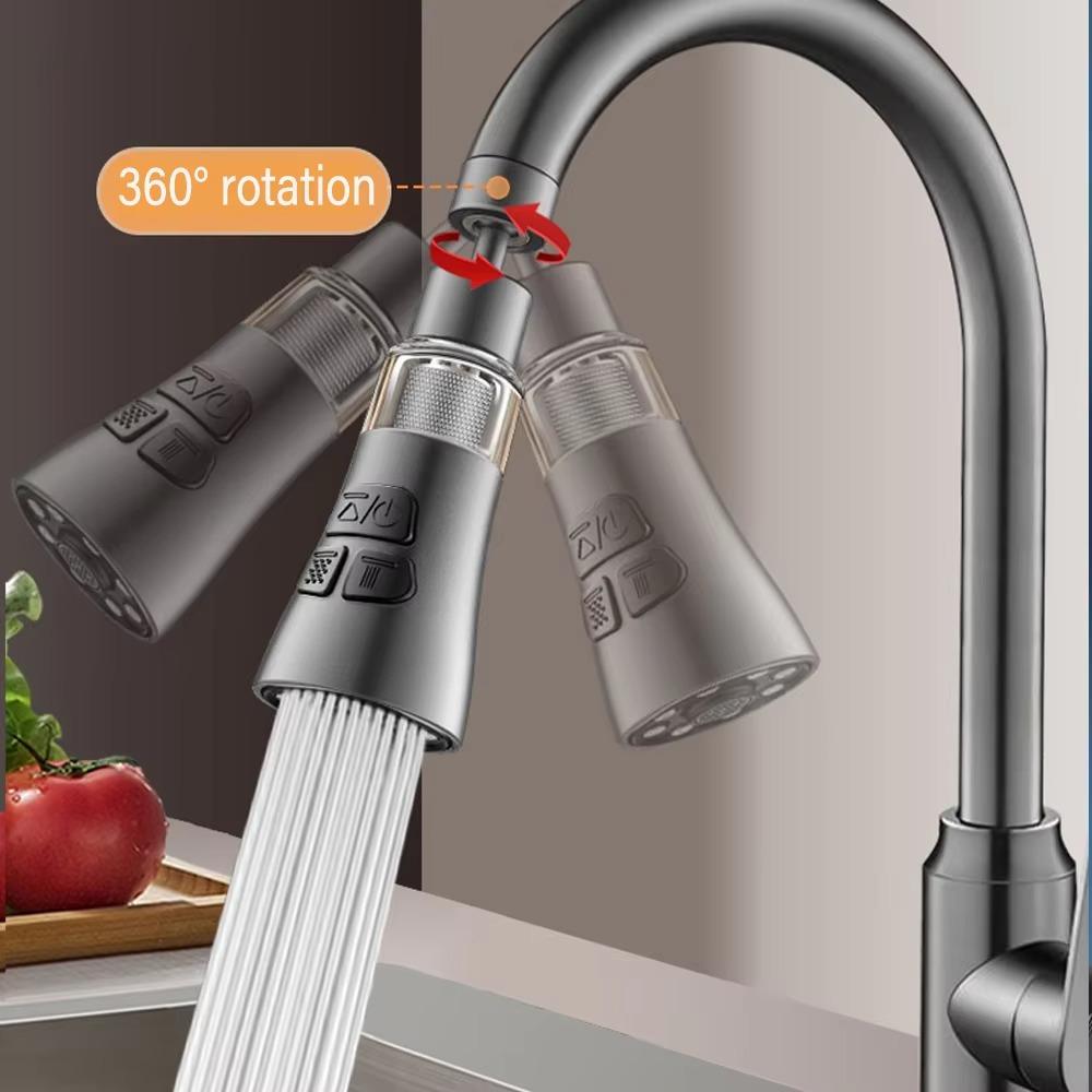 360° Rotate Kitchen Faucet Extender Splash Proof Washbasin Faucet Extender Universal
