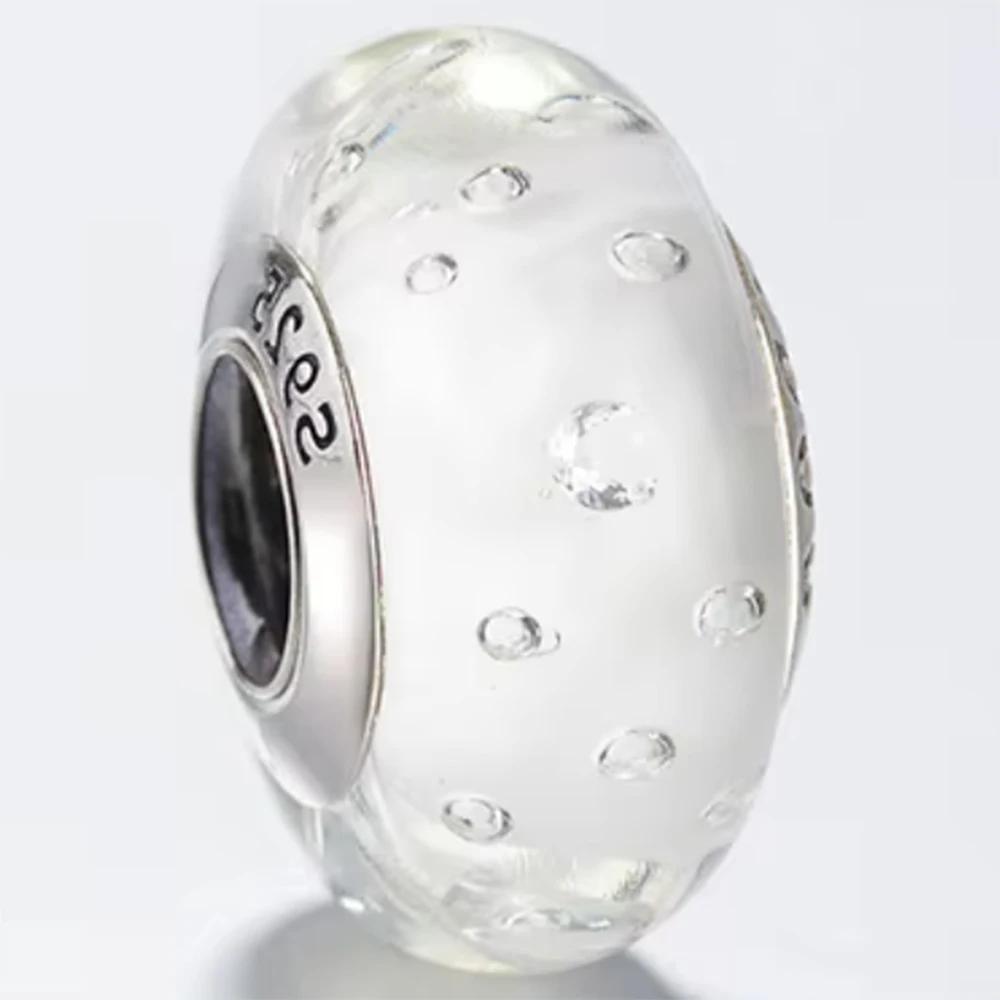 Новые оригинальные медные бусины-шармы из муранского стекла в виде цветка и листа, космическая радуга, для браслета, сделай сам, женские ювелирные изделия, подарок