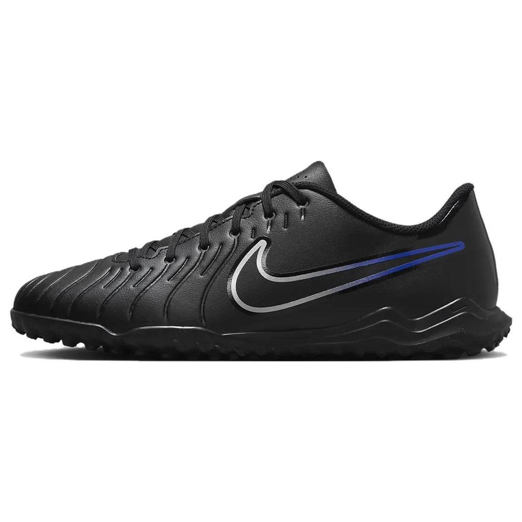 Nike Tiempo Legend 10 Club Round Logo TF (Rubber Studs) Firm Ground Artificial Grass Soccer Shoes Men Soccer Shoes Black DV4345-040
