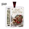 Durable Acrylic Cash Display Retro Christmas Holder Pendant, Money Tree Decoration, Transparent Clear Holiday Ornament Hanging with Card Slot