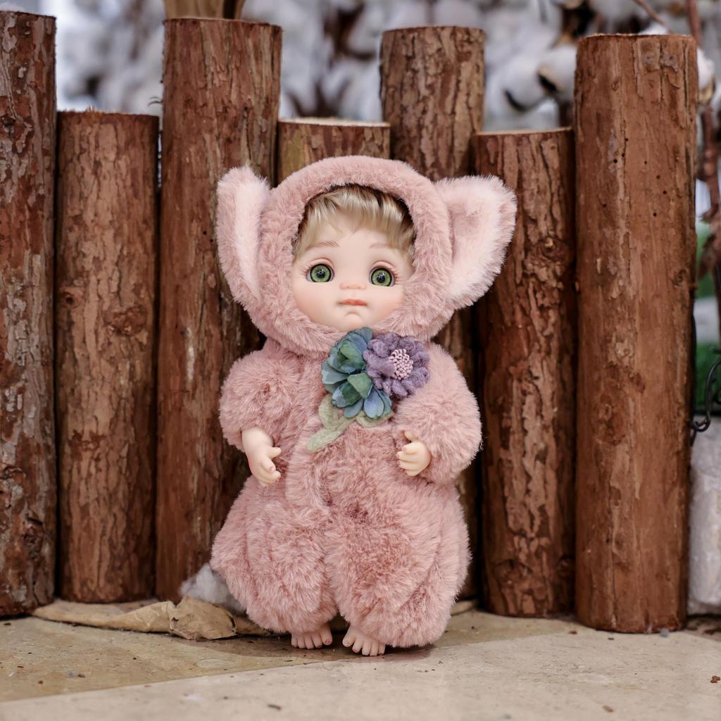 Cloveray Милая Реалистичная Кукла Реборн со Сменной Виниловой Успокаивающей Одеждой, Кукла, Игрушка, Подарок на День Рождения 10 дюймов, (Имя Коко) (Лиса)