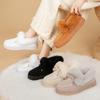 Хлопковая обувь женская новая женские ботинки модный бант зимние сапоги снегоходы теплозащитные теплые ботинки женские универсальные хлопковые ботинки