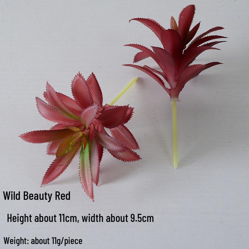 Mini Flocking Artificial Succulent Bonsai for DIY Wall Decor
