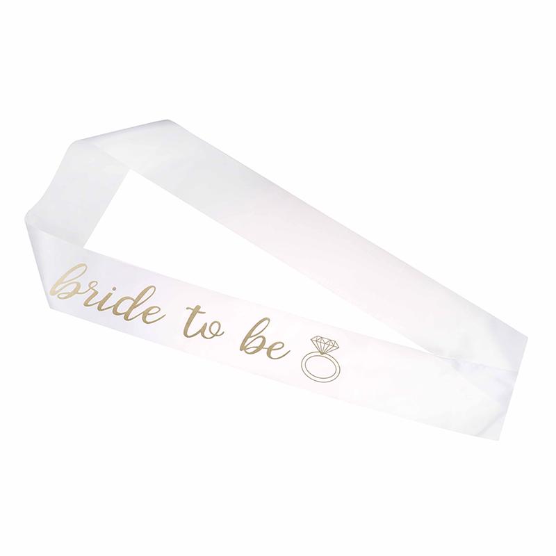 6Pcs Bride To Be Sash Team Bride Satin Sash Hen Night Bridal Shower Party Decor