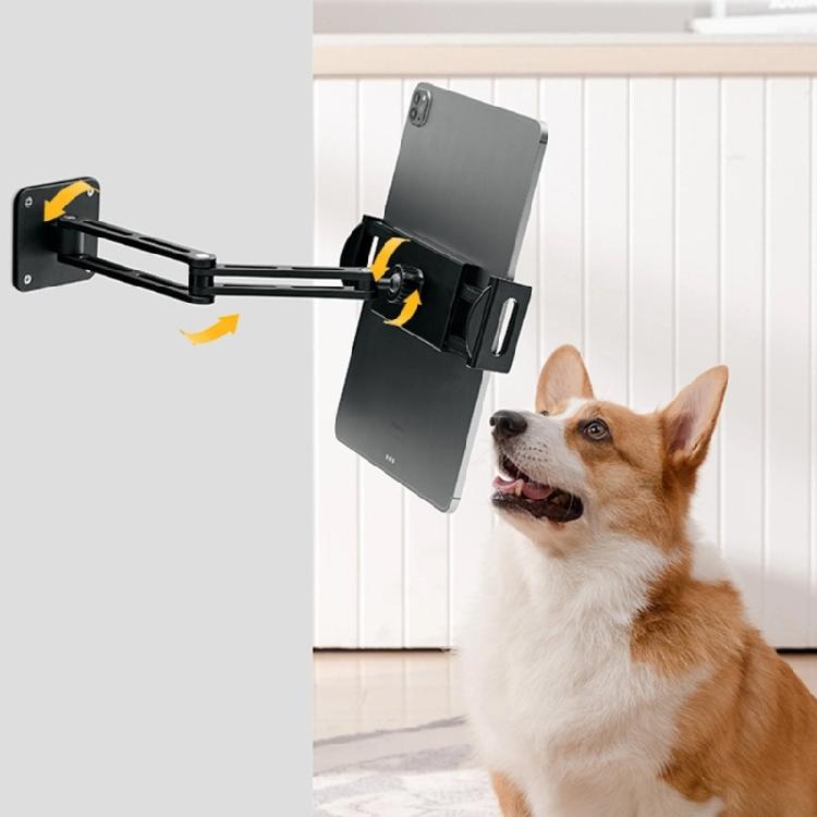 Простая установка Коррозионностойкий Настенный кронштейн Алюминиевый сплав Для 4,7-13,5-дюймовых смартфонов и планшетов