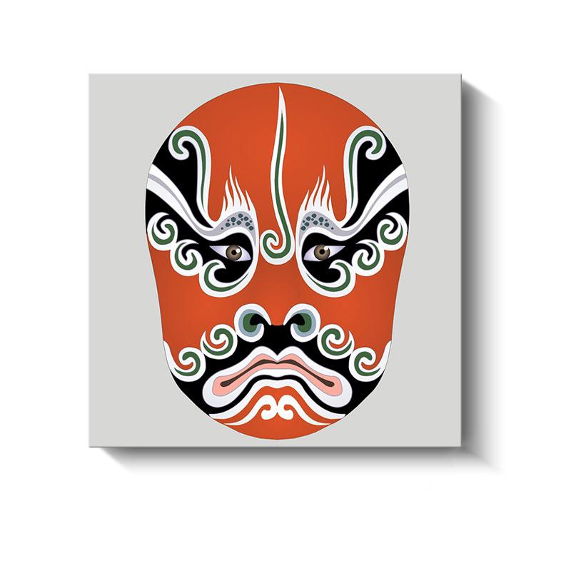 Новые китайские декоративные картины Сычуаньская опера Пекинская опера Маски Холст Плакаты и принты для украшения гостиной