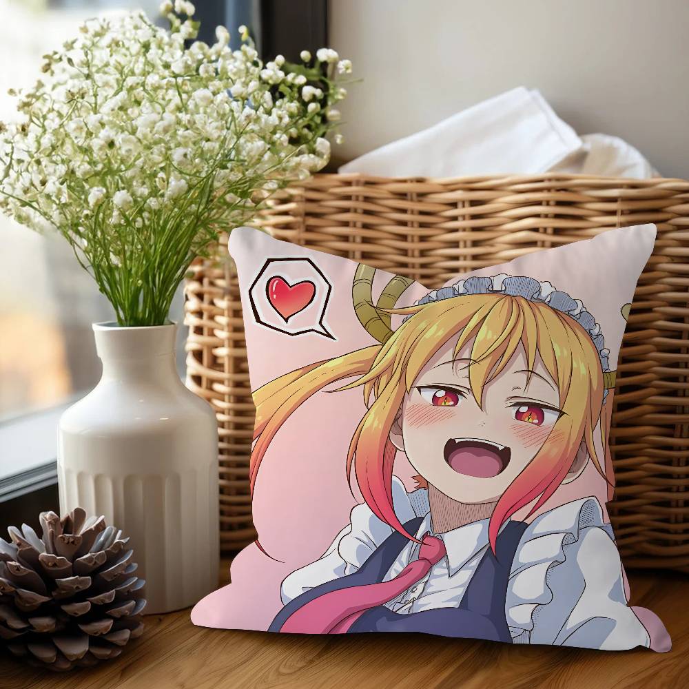 Наволочки Miss Kobayashi's D-Dragon Maid, Домашнее постельное белье, Декоративная наволочка, Свадебная, Супермягкая наволочка