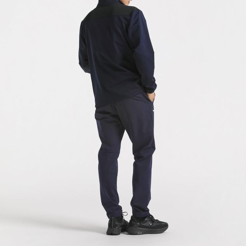 Джерси Descente HEATNAVI TOUGH Soft Shell Stand Jacket Водоотталкивающая тренировочная беговая темно-синяя [Move Sports]