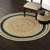 Natural Jute Rug Hand Braided Round Area Rug Handmade Rug for Home Decor
