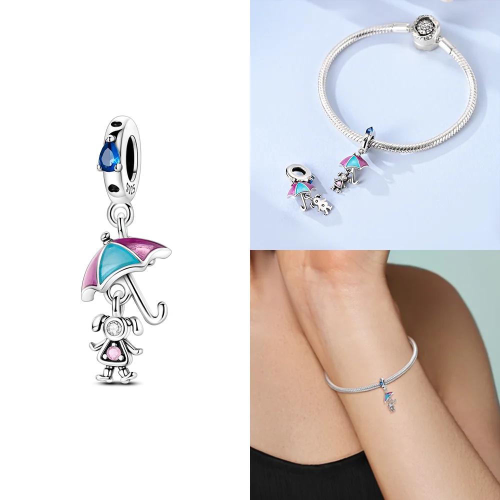 Exquisite Original Blue Zircon Leaf Dress Charms Beads Fit Bracelet Charms Copper Women Jewelry Making Diy Accessory Gifts