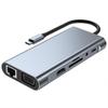 Адаптер USB C HUB Type C 4K 30 Гц HDMI-совместимый VGA RJ45 Lan Ethernet SD/TF PD 87 Вт Док-станция для ноутбука для MacBook Pro Air Разветвитель USB 3.0