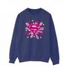 Mens Superman Pink Hearts And Stars Logo Sweatshirt