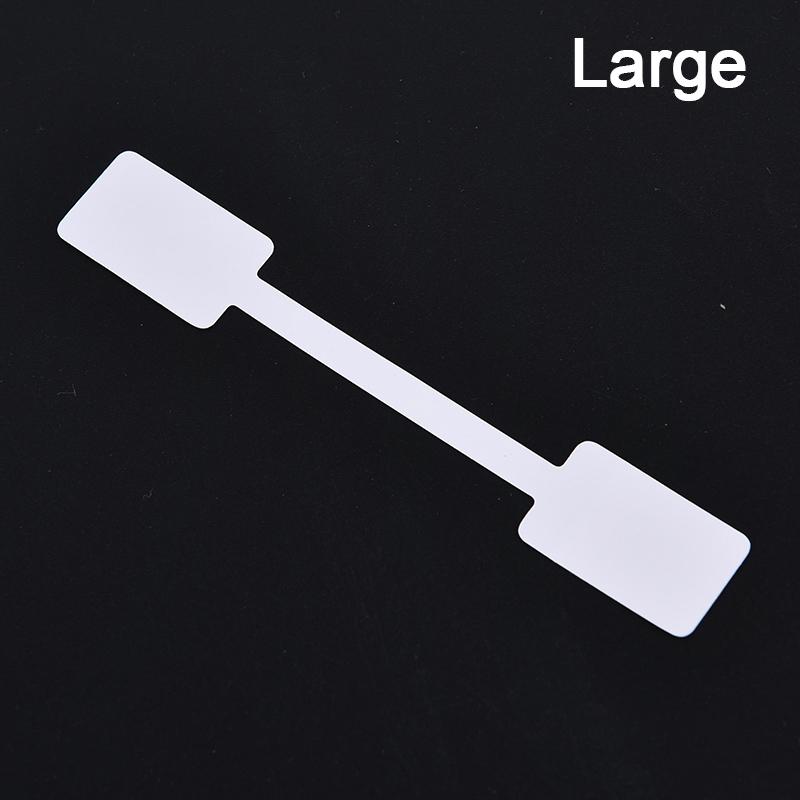 100Pcs White Price Label Tags With Hanging String Jewelry Stationery Shoes Cloth