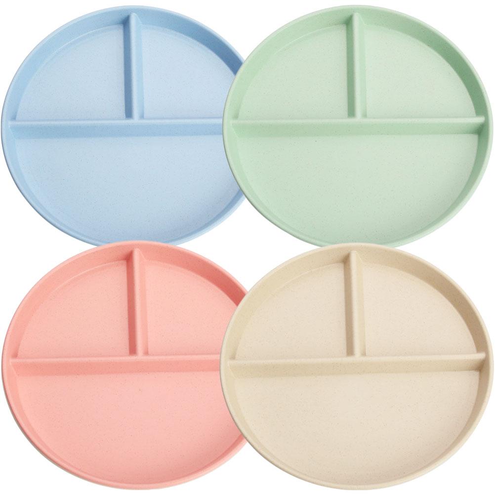 4 шт. Пластина для сжигания жира, отсек для подноса без вреда для здоровья, керамические тарелки для диетического питания, разделенные