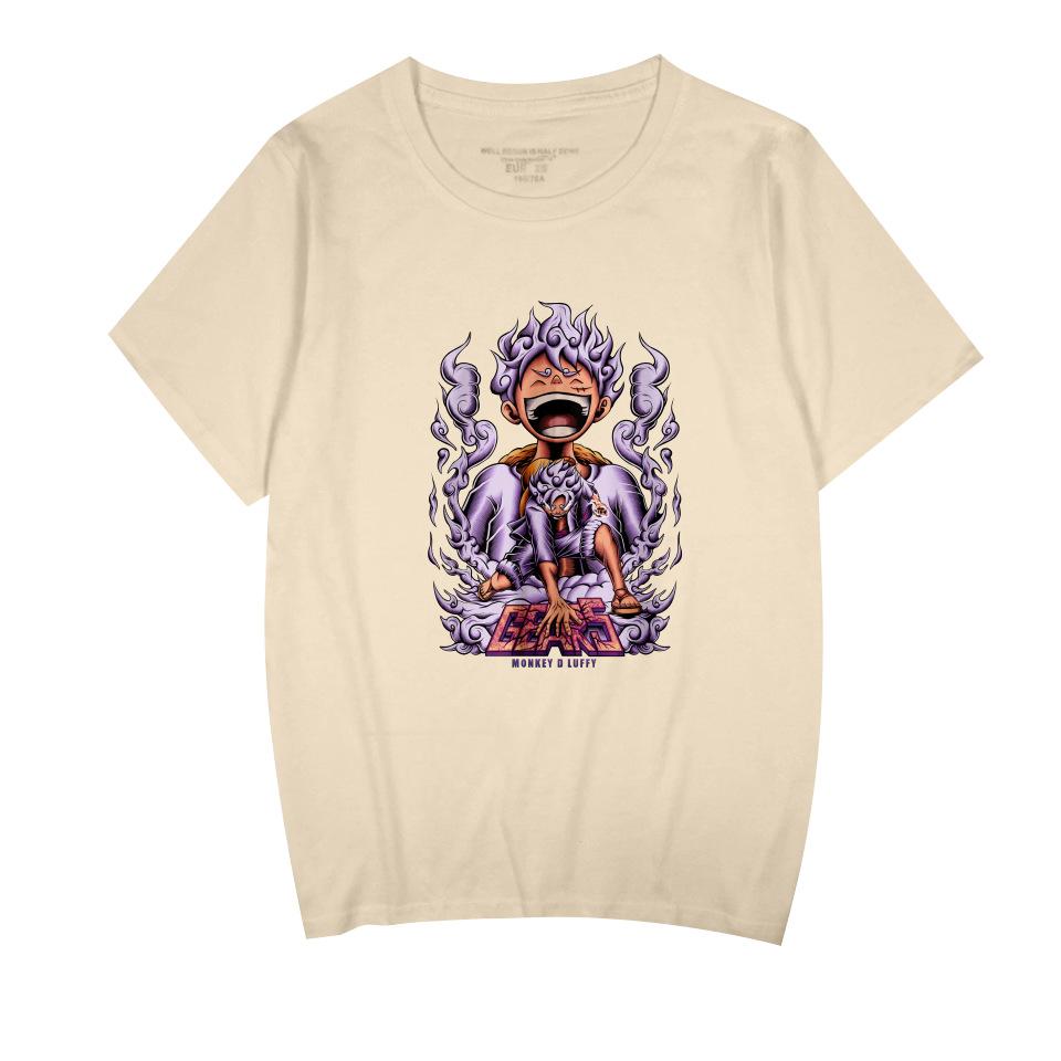 Аниме ONE PIECE С принтом Модные Женские Мужские Косплей Футболки с Коротким Рукавом