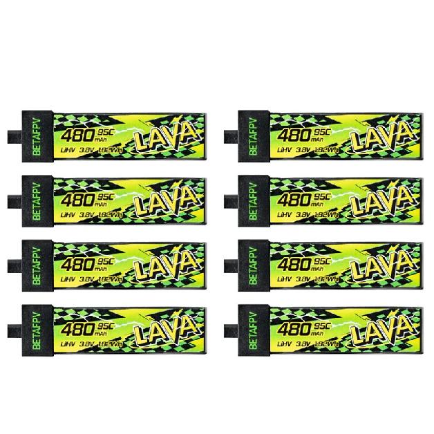 BETAFPV LAVA II 480mah 1S 95C Battery For Air75, Meteor75 Pro, Cetus Pro, Cetus X 6 Ports HexaCharger 1S Charger