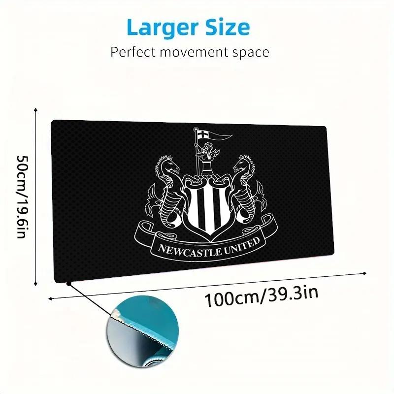 Newcastle United FC Print Cushion Non-slip Laptop Tablet Big Mousepad XXL Mat Mini PC Playmat With Lock edge
