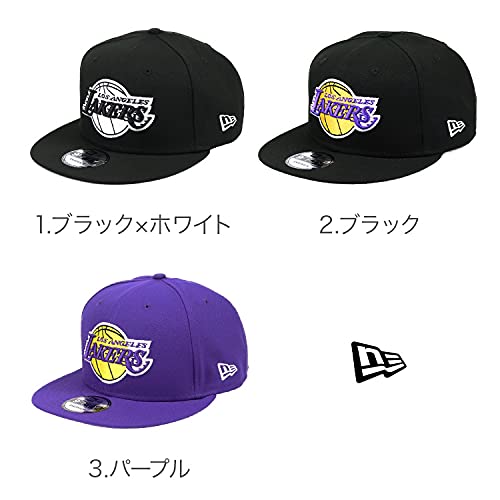 [New Era] 9FIFTY Лос-Анджелес Лейкерс НБА Мужская Кепка, Снэпбэк, Бейсболка, Черная [Параллельный Импорт]