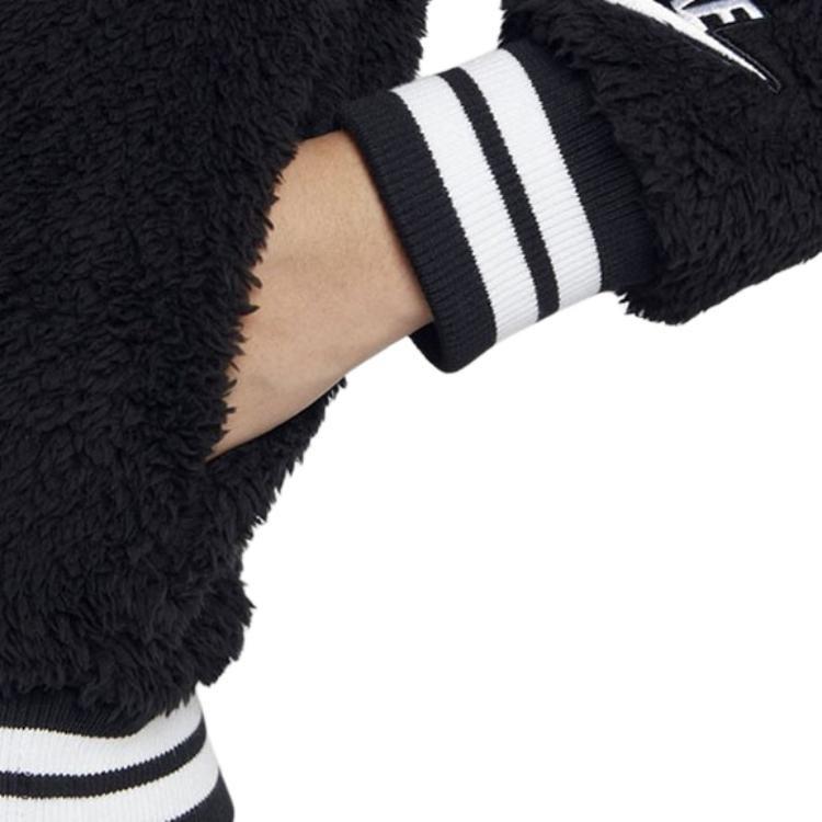 Nike Женская куртка-бомбер из шерпы Nike NSW Черный/Белый 939389-010